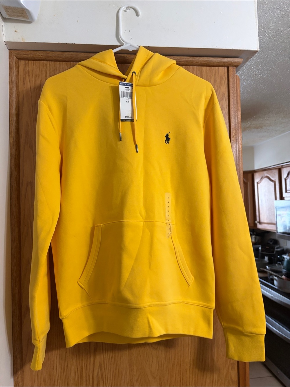Polo by Ralph Lauren Yellow Hooded Crewneck Sweatshirt